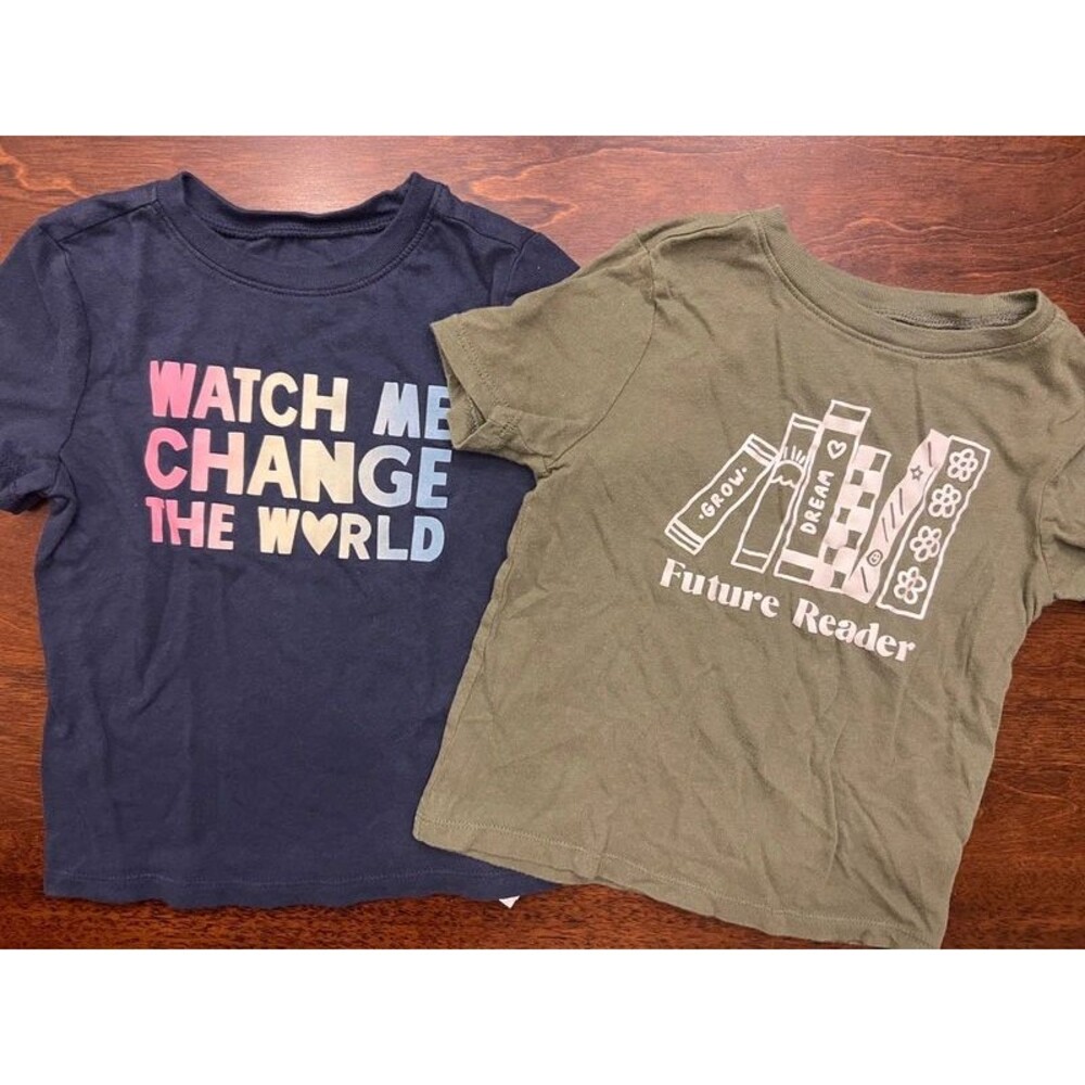 2 Like New Cotton Toddler T-Shirts Size 4T